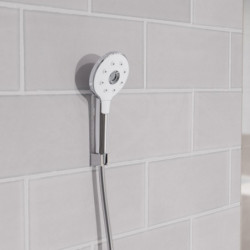 Peruzzi shower head, chrome-white