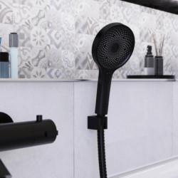 SAMOA RAIN hand shower, water-saving, matt black