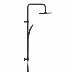 ADRIA Overhead shower set with thermostatic faucet, Black matt