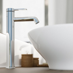 LOS ANGELES, Wash basin mixer for countertop washbasin, chrome