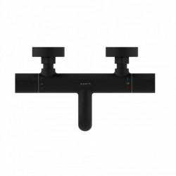 LOS ANGELES Thermostatic bathtub mixer, Black matt