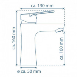 PICO Robinetterie de lavabo, chrome