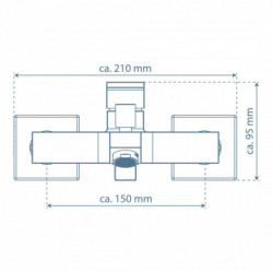 TOKYO II Bathtub mixer, chrome