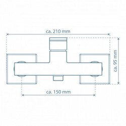 TOKYO II Shower mixer, chrome-plated