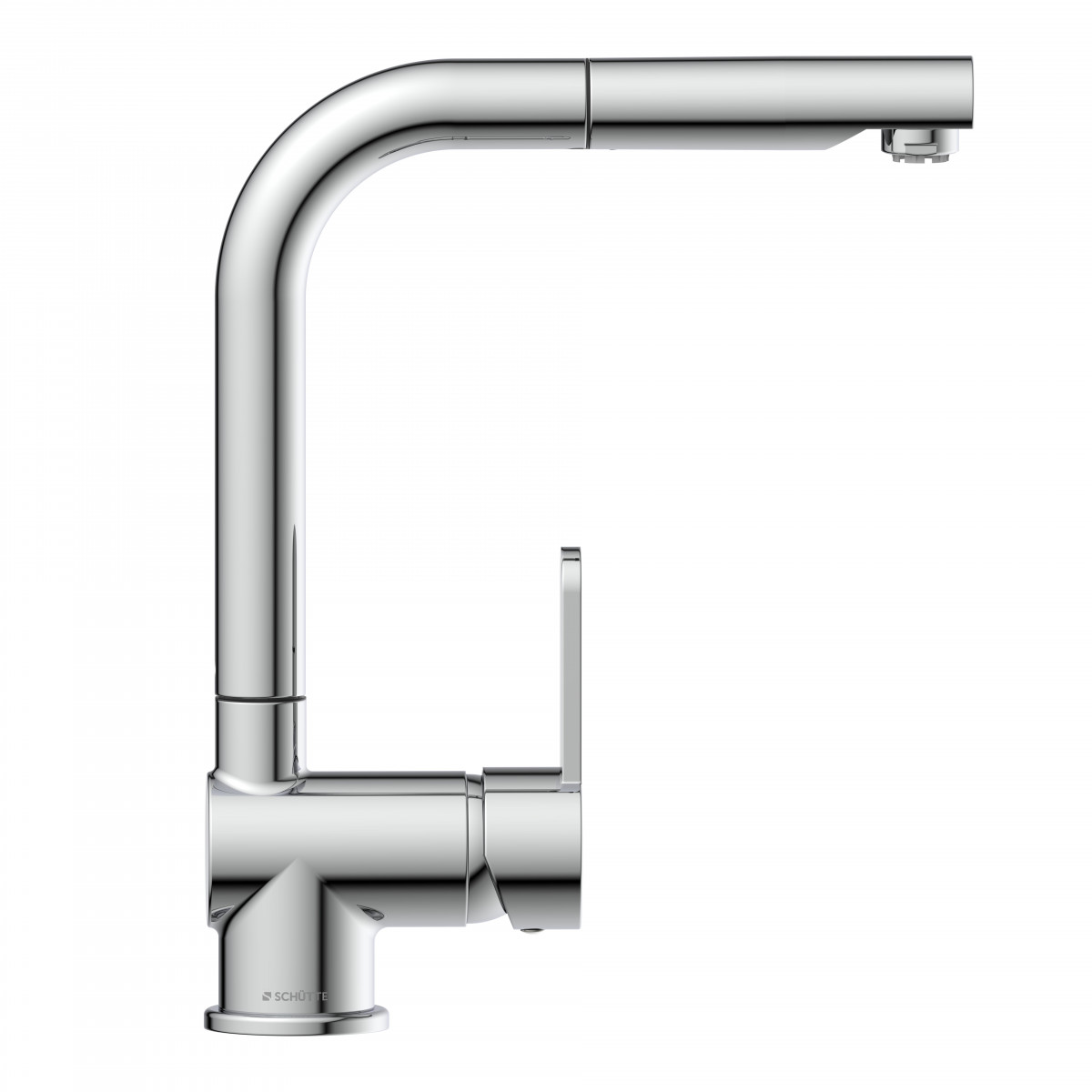 LONDON Sink mixer low pressure, chrome, with pull-out spout