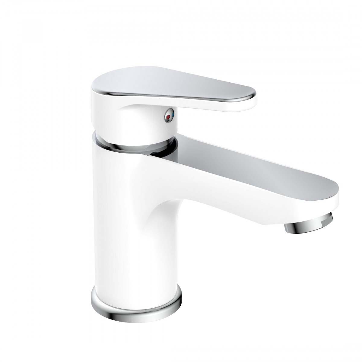 ALASKA Wash basin mixer, white/chrome