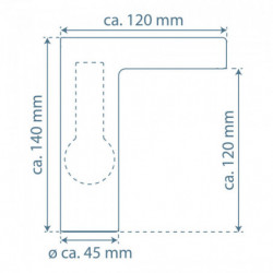 ORINOCO LED Waschtischarmatur, Chrom, mit Schwallauslauf