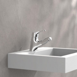 ATTICA Robinetterie de lavabo, chrome, avec douchette extractible pour cheveux