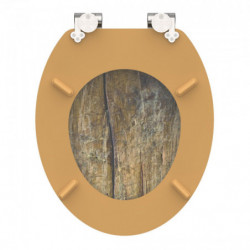 MDF Toilet Seat SOLID WOOD with Soft Close