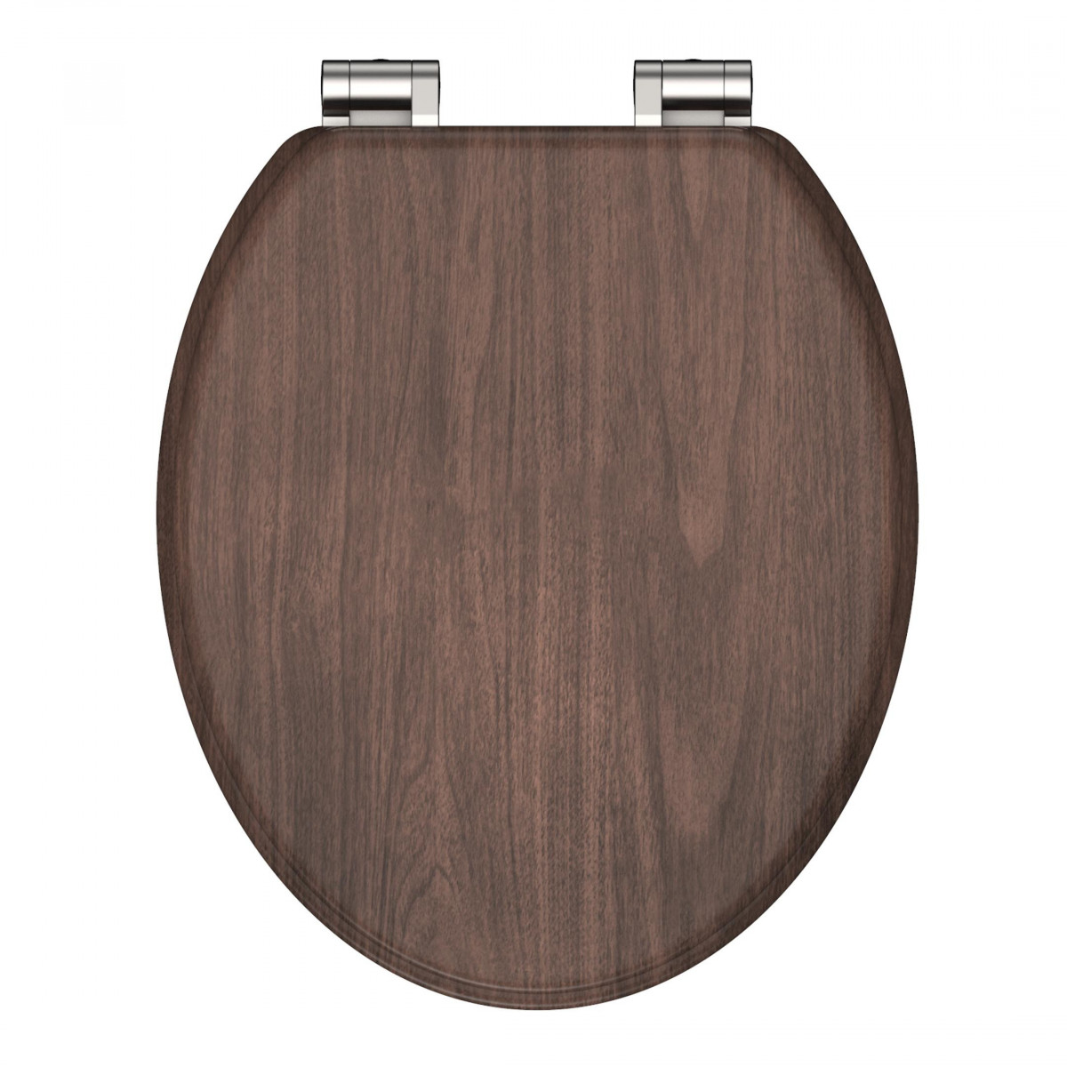 MDF WC-Bril DARK WOOD met Valrem