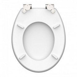 MDF HG Toilet Seat GREY STEEL with Soft Close