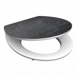 MDF HG Toilet Seat BLACK STONE with Soft Close