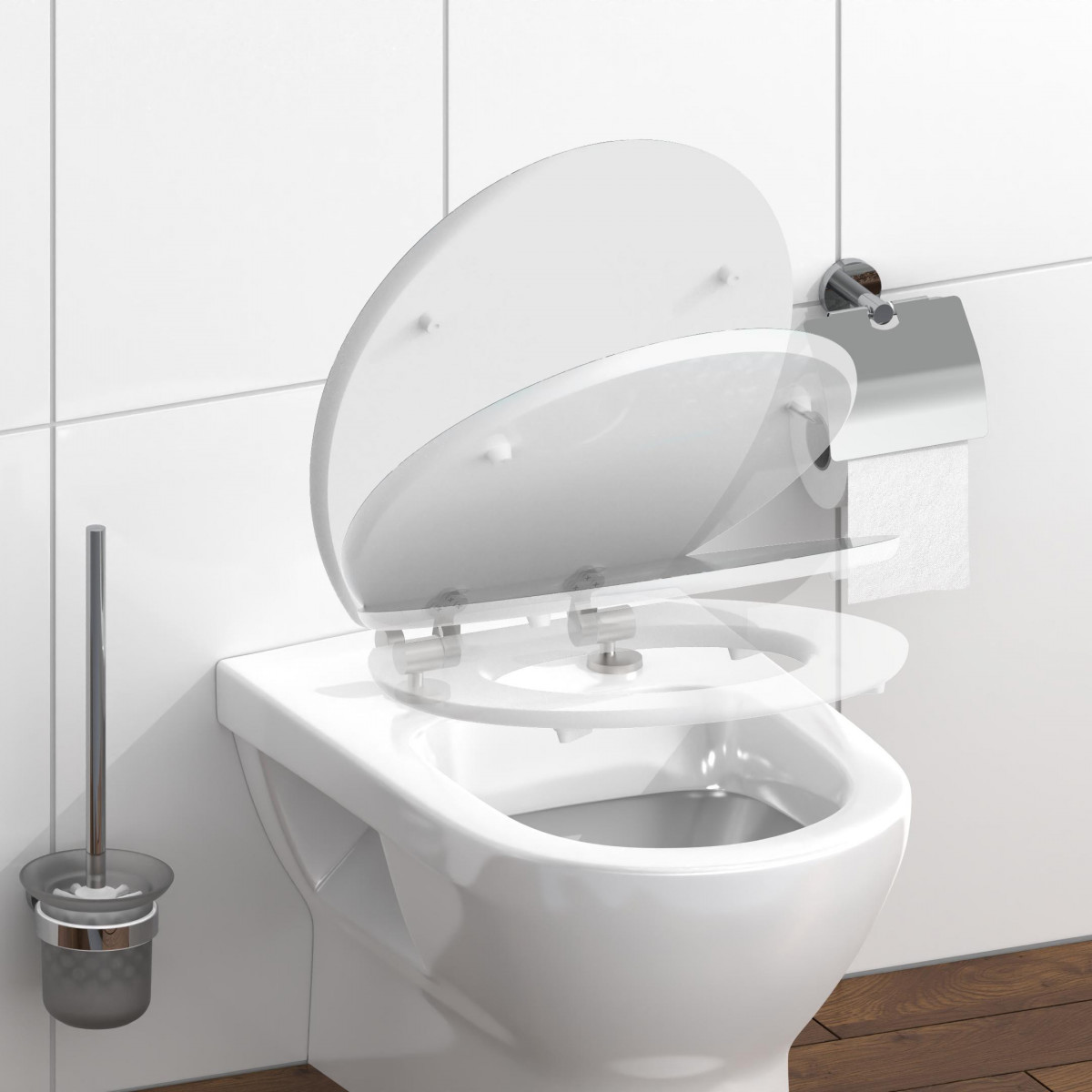 Abattant WC en MDF HG WATER DROP avec Frein de Chute