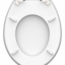 Abattant WC en MDF HG SHELL HEART avec Frein de Chute