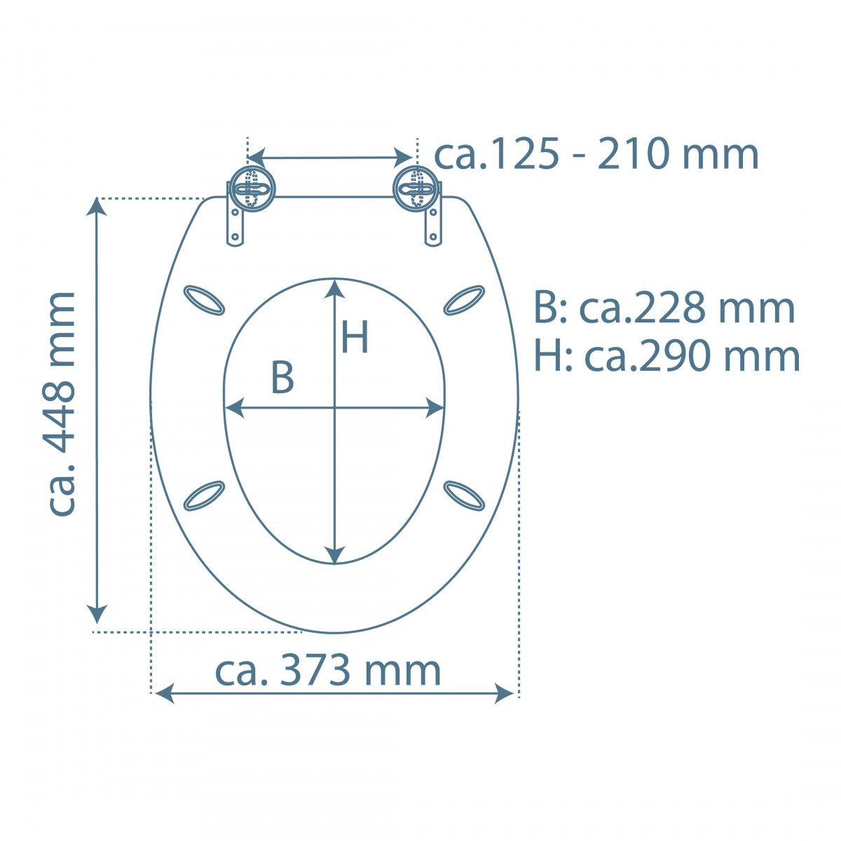 Duroplast WC-Sitz FALLEN LEAF, mit Absenkautomatik