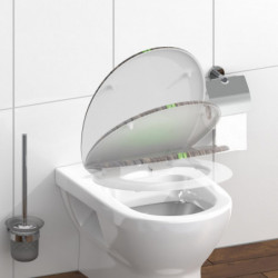 Abattant WC en Duroplast GINGKO&WOOD avec Frein de Chute