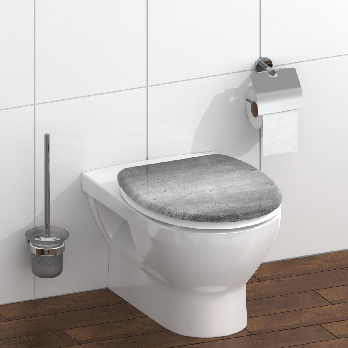 Duroplast WC-Bril INDUSTRIAL GREY met Valrem