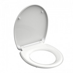 Abattant WC en Duroplast WHITE avec Frein de Chute et Déclipsable