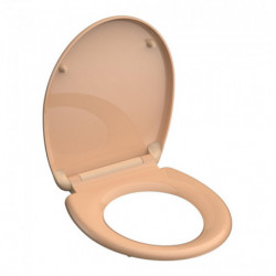 Duroplast WC-Sitz BEIGE, mit Absenkautomatik und Schnellverschluss