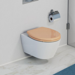 Abattant WC en Duroplast BEIGE avec Frein de Chute et Déclipsable