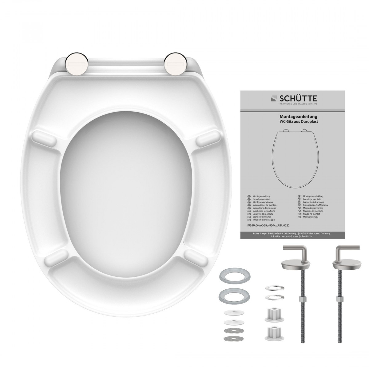 Duroplast Toilet Seat JASMIN with Soft Close and Quick Release