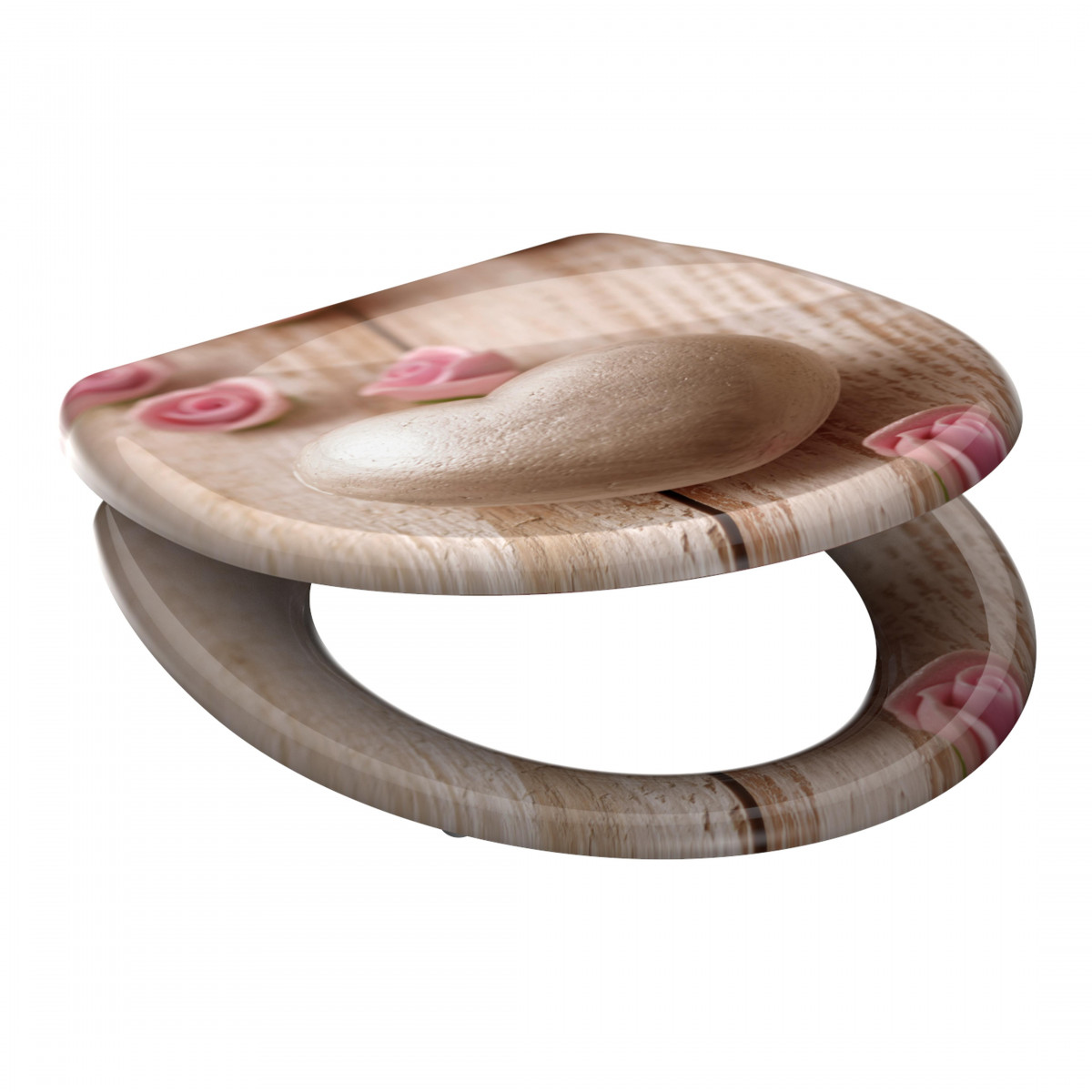 Duroplast Toilet Seat ROMANTIC with Soft Close and Quick Release