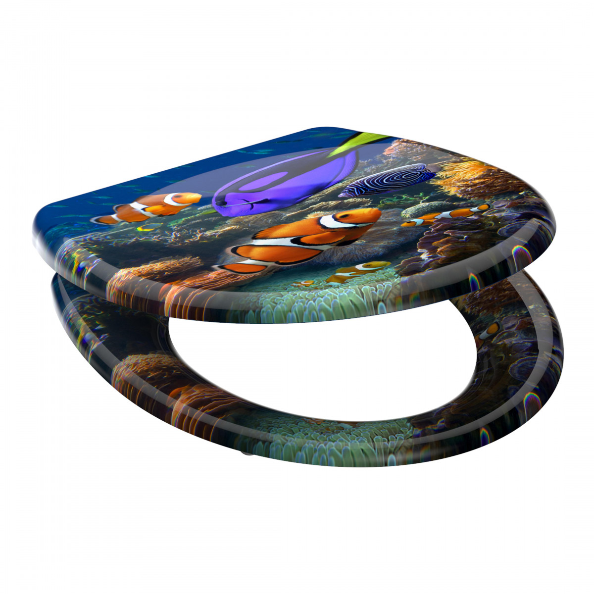 Duroplast Toilet Seat SEA LIFE with Soft Close and Quick Release