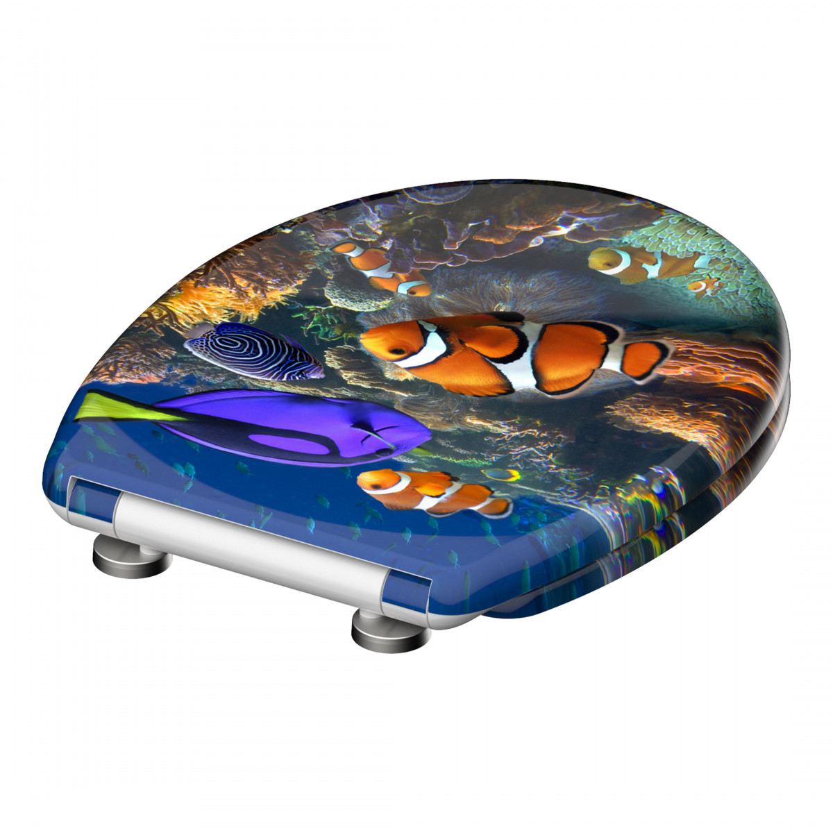 Duroplast Toilet Seat SEA LIFE with Soft Close and Quick Release