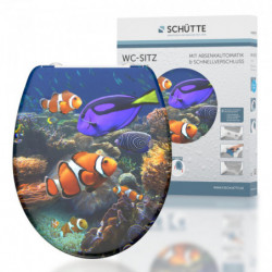 Duroplast WC-Sitz SEA LIFE, mit Absenkautomatik und Schnellverschluss