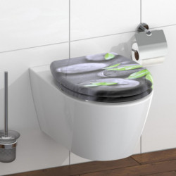 Abattant WC en Duroplast STONE avec Frein de Chute et Déclipsable