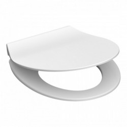 Abattant WC en Duroplast Extra Fin SLIM WHITE avec Frein de Chute et Déclipsable