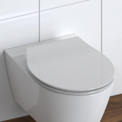 Duroplast WC-Sitz SLIM Grey, mit Absenkautomatik und Schnellverschluss