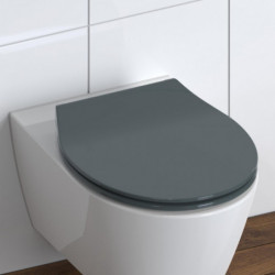 Duroplast Toilet Seat Ultra Thin SLIM ANTHRAZIT with Soft Close and Quick Release