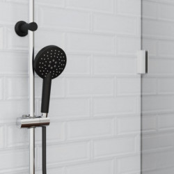 MATAO RAIN Overhead shower set, chrome/ black matt