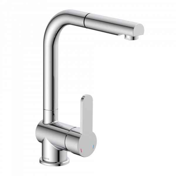 LONDON Sink mixer, chrome, with pull-out spout