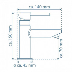 LAURANA Cold water tap, chrome