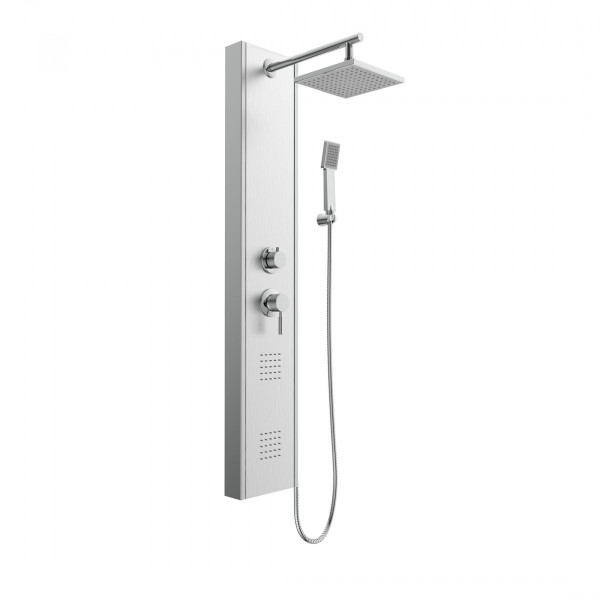 TAHITI Shower panel, stainless steel