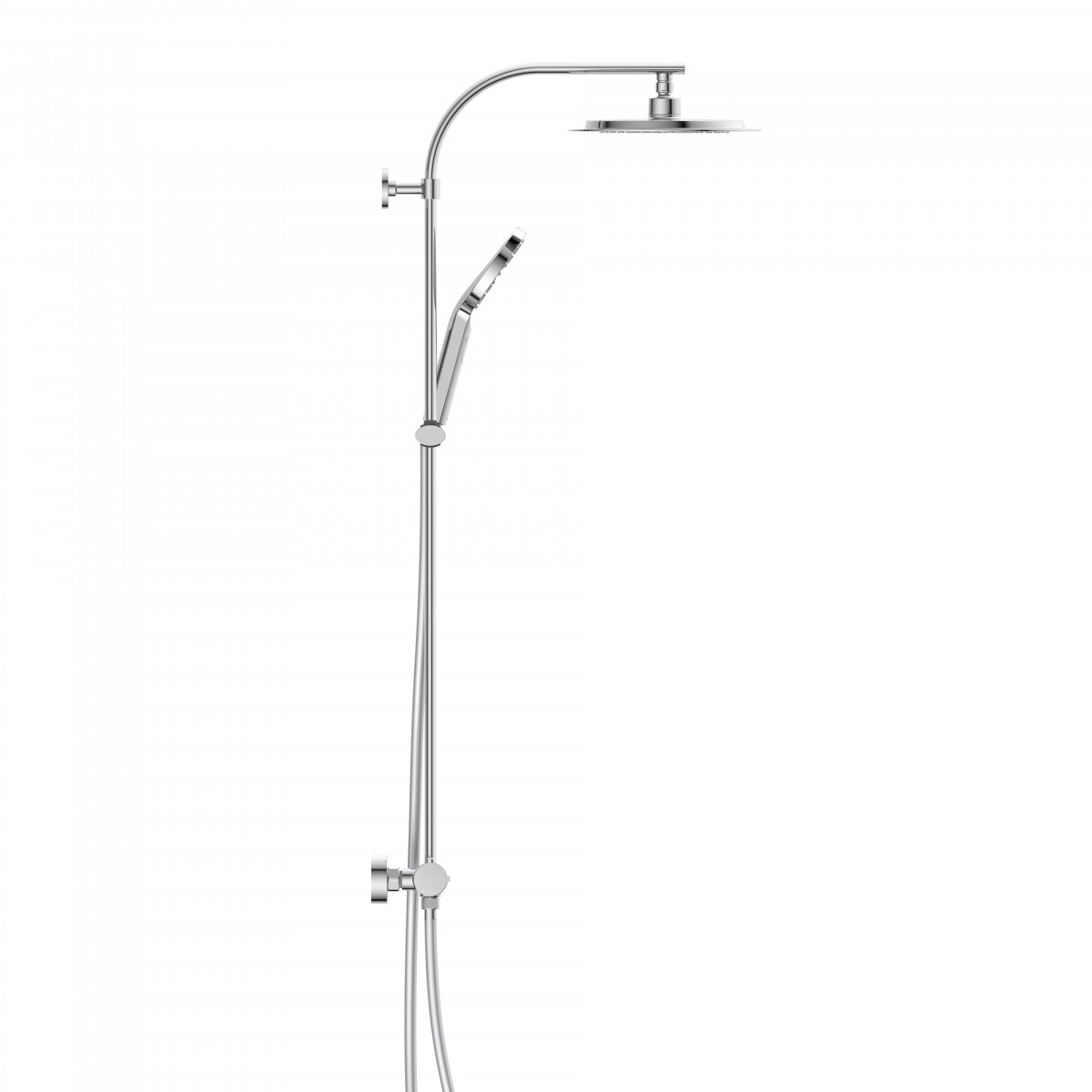 MADURA FRESH Overhead shower set, chrome, with thermostatic faucet