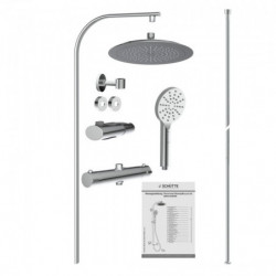 MADURA FRESH Set de douche à l'envers avec mitigeur thermostatique, Chromé