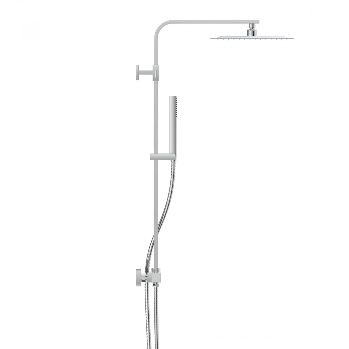 SUMBA Overhead shower set, chrome, with thermostatic faucet