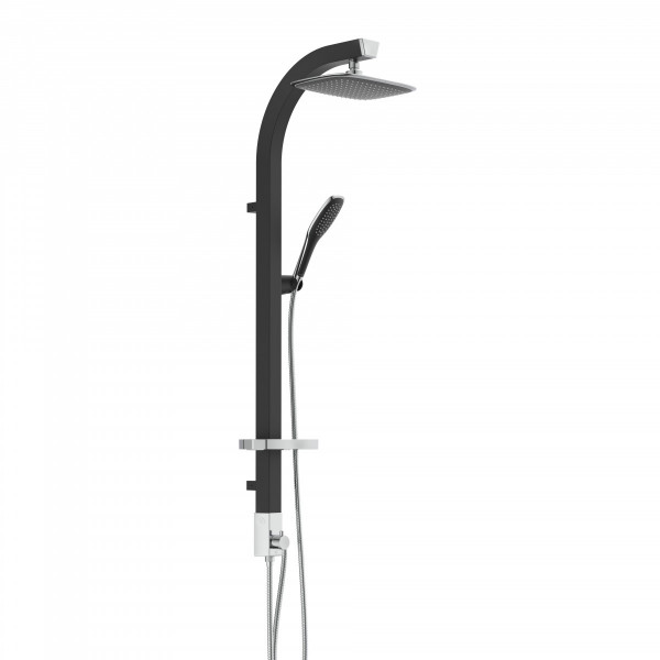 MADAGASKAR Overhead shower set, black