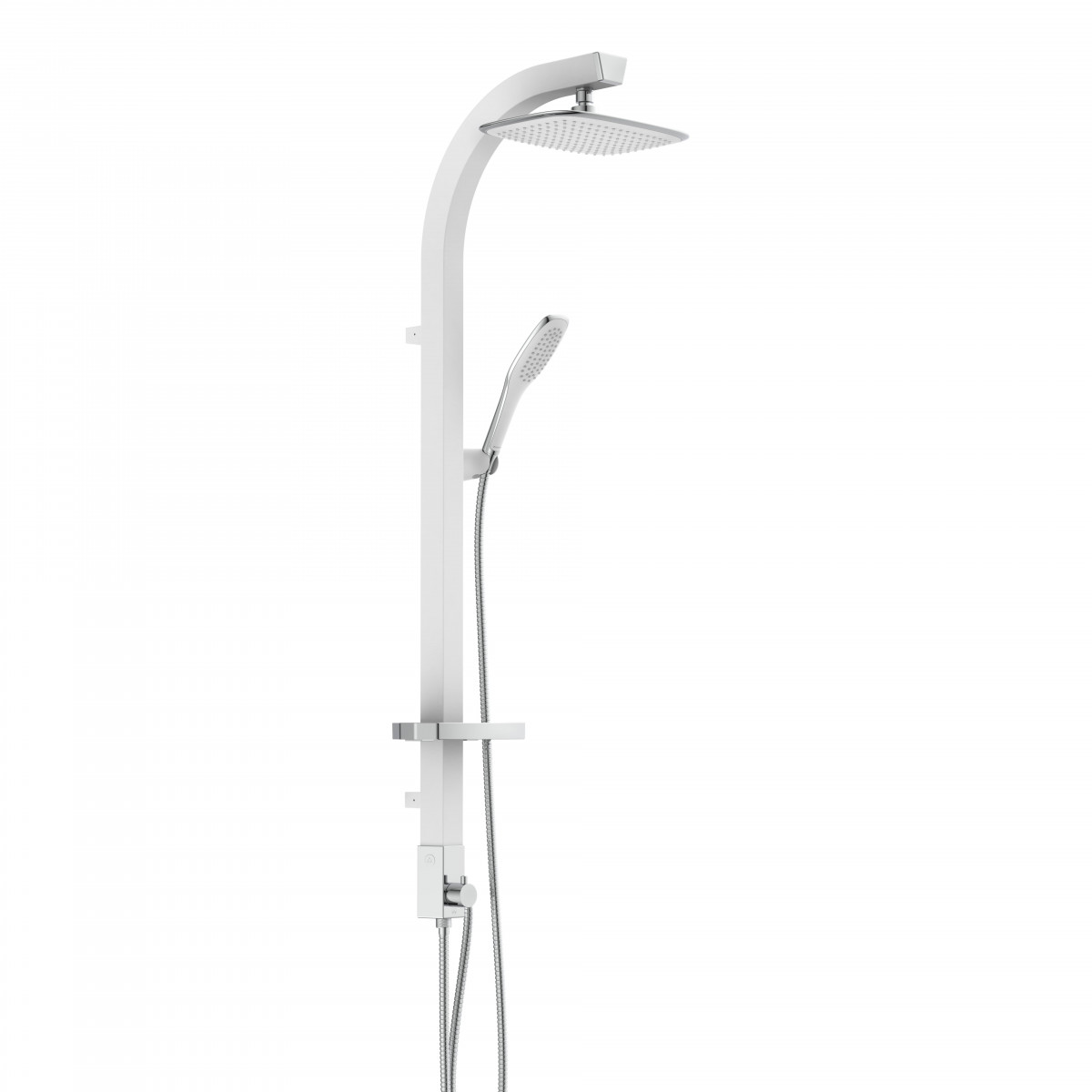 Overhead shower set, white