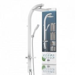 Overhead shower set, white