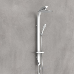 Overhead shower set, white