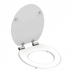 MDF Toilet Seat SPIRIT WHITE with Soft Close