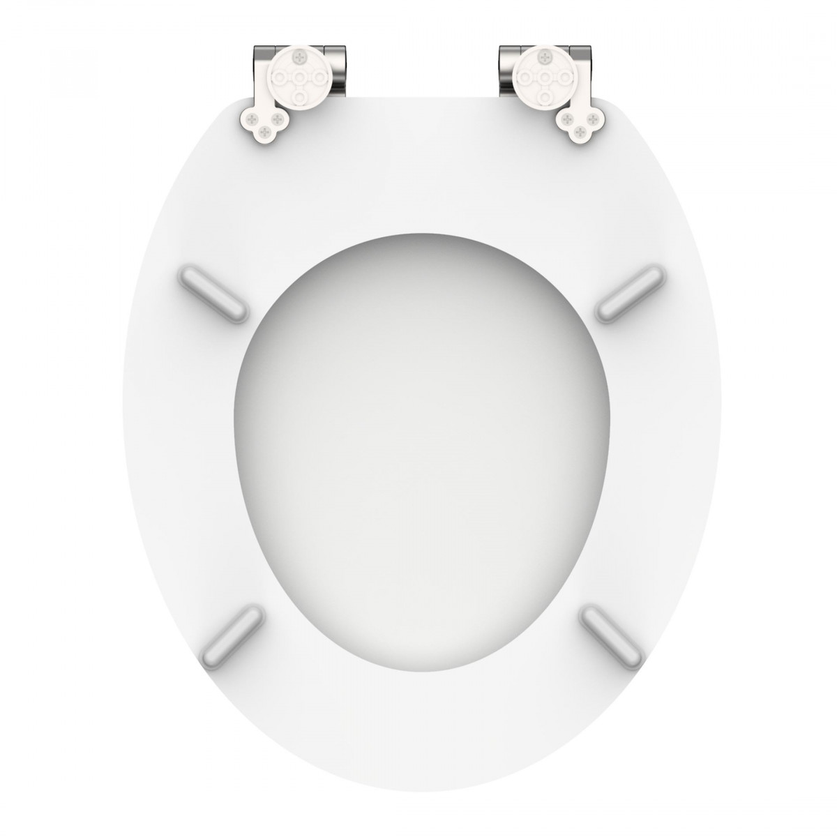 Abattant WC en MDF SPIRIT WHITE avec Frein de Chute