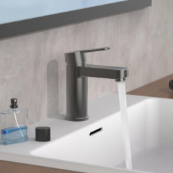 ELEPHANT Wash basin mixer, graphite matt