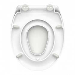 Abattant WC en Duroplast FAMILY WHITE avec Frein de Chute et Déclipsable