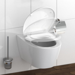 Abattant WC en Duroplast FAMILY WHITE avec Frein de Chute et Déclipsable