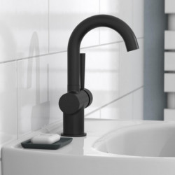 CORNWALL Wash basin mixer, black matt